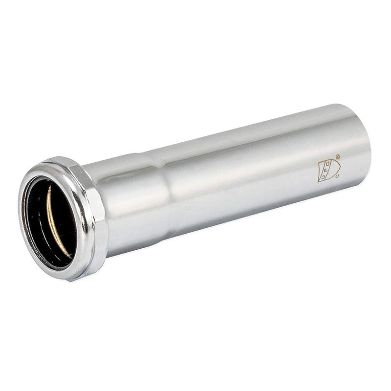 Eastman 1-1/2 Inch Heavy Duty Extension Tube with Slip Joint Connection, 6 Inch Length, 22 Gauge, Brass Plumbing Fitting, Chrome, 35101