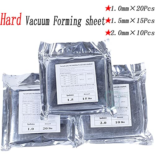 Dental Lab Splint Thermoforming Material for Vacuum Forming Soft Hard 1/1.5/2mm (Soft 1.0mm) Soft 1.0mm