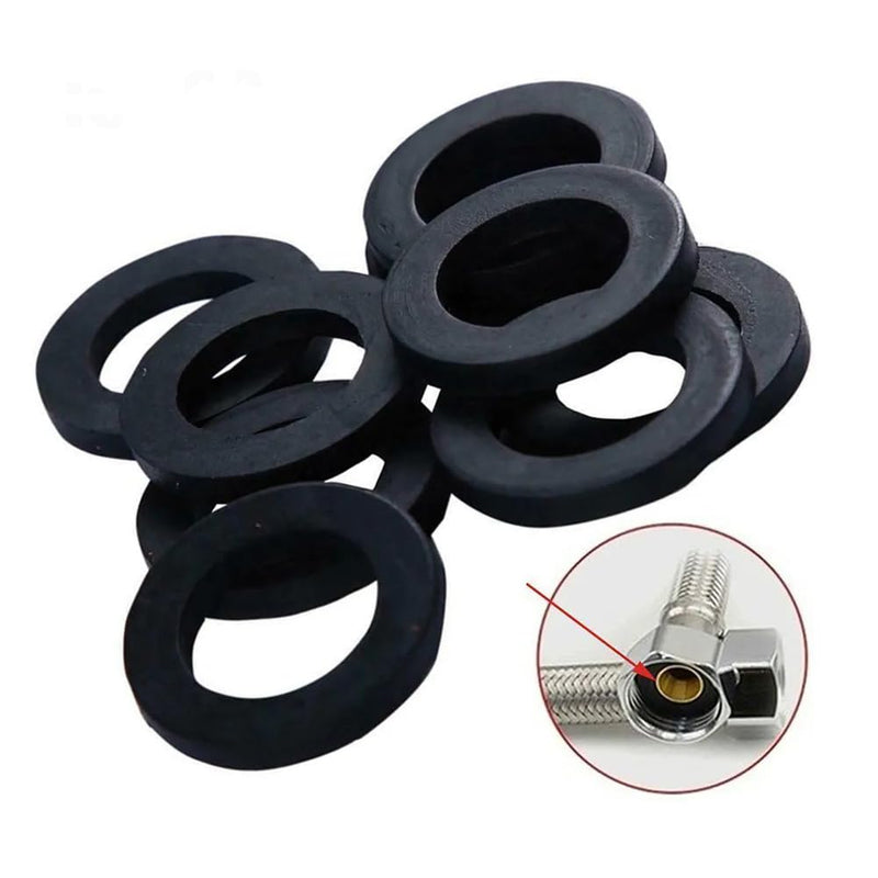 100 Pack O-Rings Rubber Washer Seal Gasket 1/2" + 3/4" Camlock Fitting for Faucet Water Pipe Replacement Shower Hose Inlet Outlet Pipe Tap Nut Screw Connector Joints