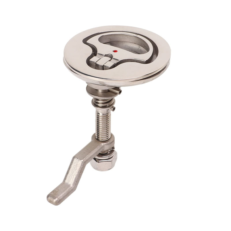 Acouto Boat Cam, Marine 316 Stainless Steel Flush Pull Hatch, Adjustable Floor Buckle Hatch with Back Plate Mirror Polished for Marine Ship Yacht