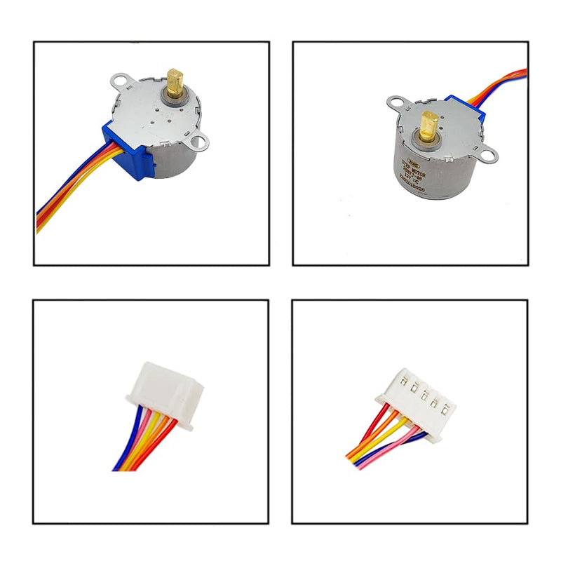 6 Sets ULN2003 Stepper Motor Drive Module Green Board + 4-Phase 5-Wire 28BYJ-48 Stepper Motor (12, Volts (DC))