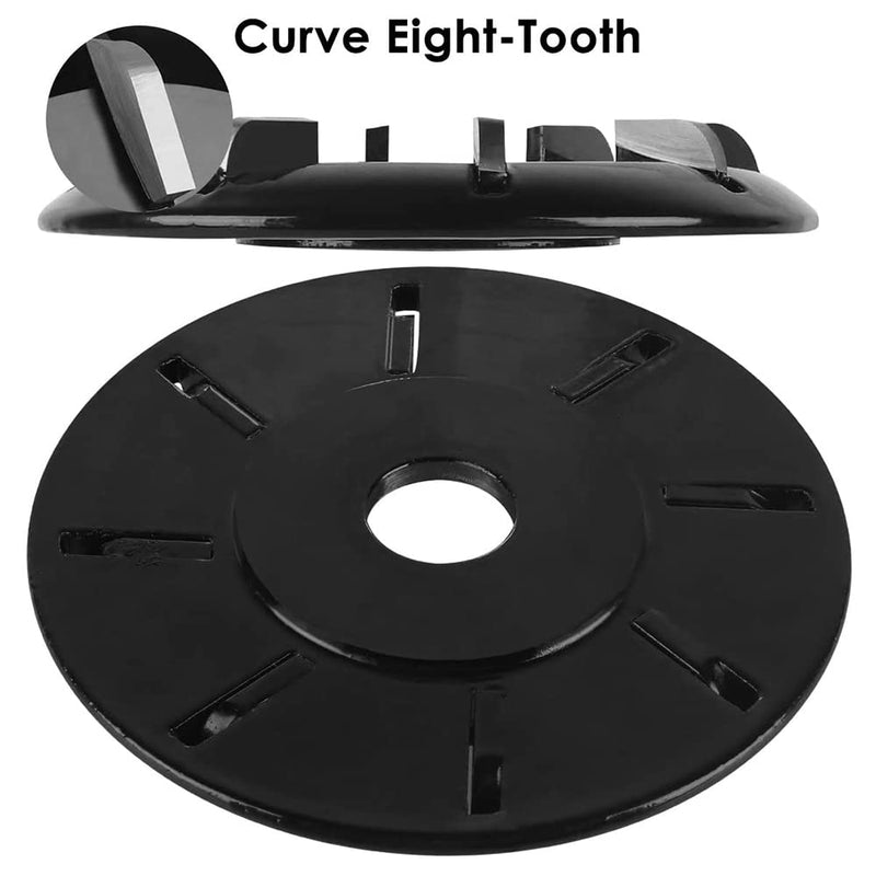 Hoof Trimming Disc for Angle Grinder - 6/8 Teeth Tungsten Steel Blade, Professional Electric Hoof Repair Tool & Wood Carving Disc for Horses, Goats, Cattle, Woodworking(Black 8 Teeth) Black 8 Teeth