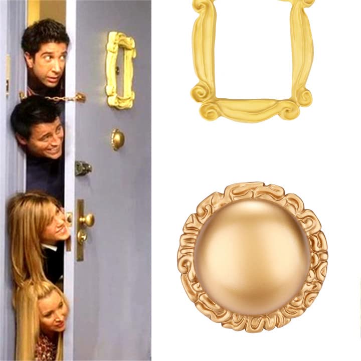 Doobell for Friend Peephole Frame,Doorbell Replica Best for Friend Door Frame As seen in Monica's Door,Present for Your Best Friend.