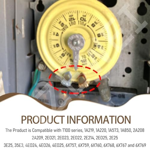 8 Sets of 156T1978A Time Switch Tripper Kit Compatible with Intermatic T100, T7000, WH40 Series Timers T101, T102, T103, T104, 102-20, 104-20 etc (8 ON / 8 Off)