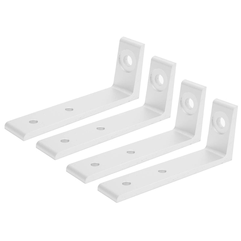 Fafeicy L Bracket, 4PCS Silver Corner Braces Aluminum L Shaped Right Angle Support Fixing Repair Brackets, for Home, Office(3030 Single), Connectors and Accessories
