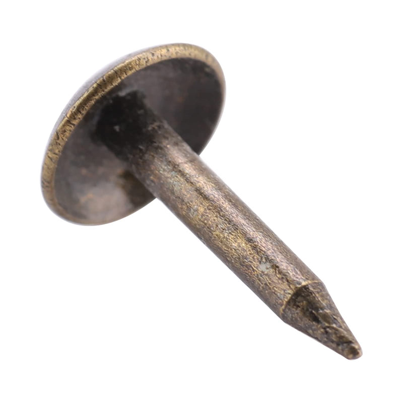 KIMISS Iron Staples for Furniture 100PCS Thicken Nails Fasteners 6x12mm Perfect for Wood Doors and Drum Assembly Heavy Duty Design 6*12MM