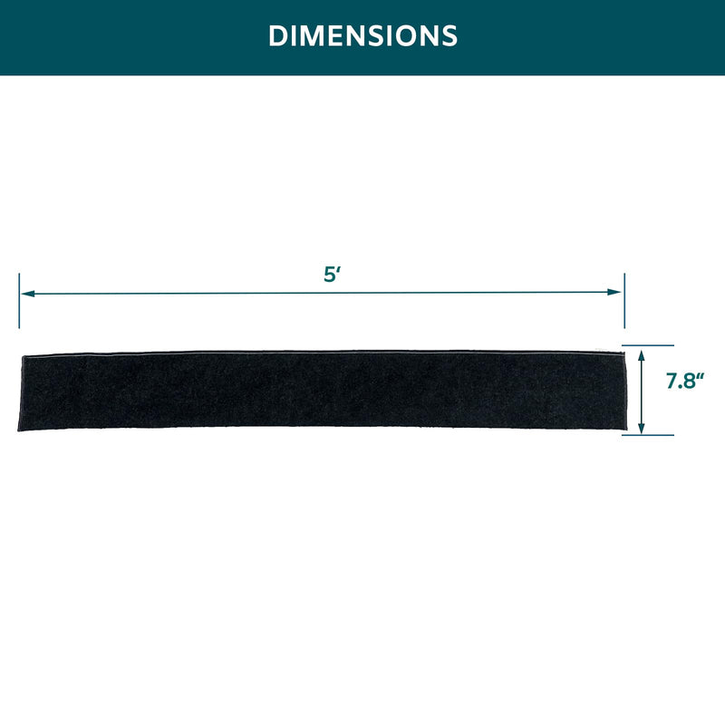 2Pcs 5FT Water Activated Flood Barriers, Sandless Sandbag for Rain Water Control, Resuable Flood Water Barrier for Garage and Home Doors, Easy to Use (5ft, 2Pack) 5ft, 2Pack