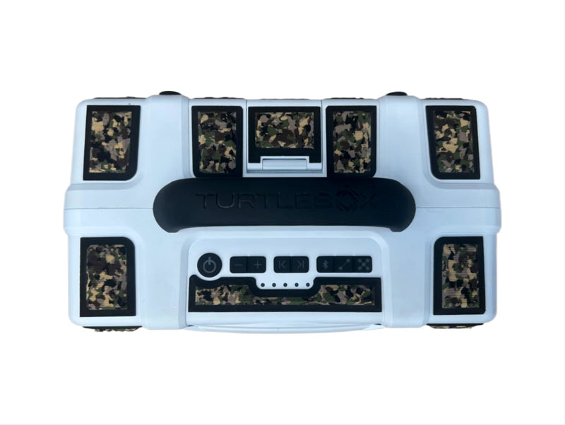 | Turtlebox Seadek Pads | Fits Grande (Large) Model Only | Custom Design | Adhesive Backing | Turtlebox Speaker Accessories | (Army Camo/Black) Army Camo/Black