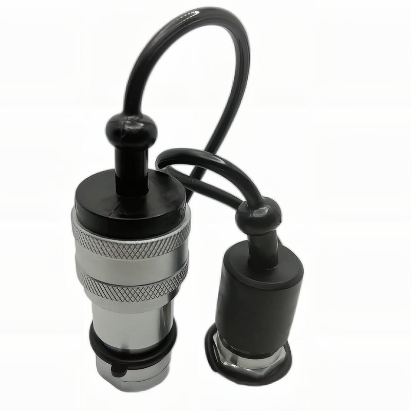 1/4" NPT ISO7241-B Hydraulic Quick Connect & Disconnect Coupler, Quick Release Coupling Set w/Dust Caps H2-63/62 1Set-IOS 7241-B 1/4 NPT
