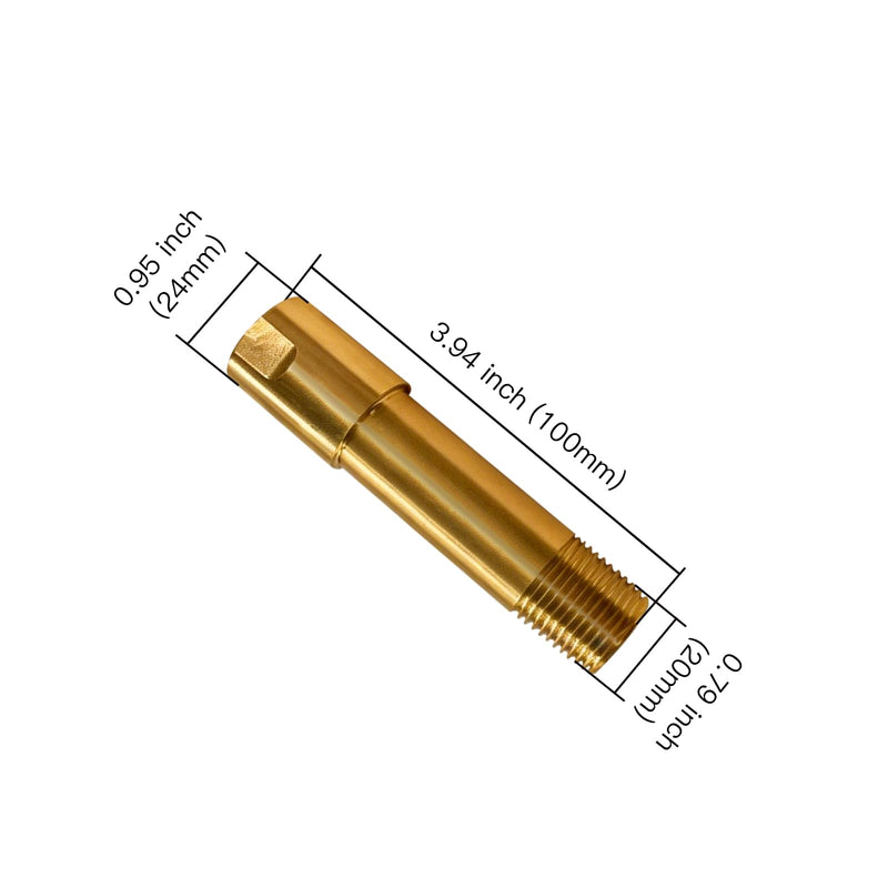 Tub Spout Adapter, Brass, Fits 1/2" Pipe,5-3/8 Inch Bathtub Spout Durable Kit for Both Diverter &Non-Diverter Types,Includes Tub Spout Repair Kit with Assembly Tool