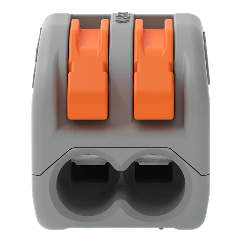 Wago 222-412 LEVER-NUTS 2 Conductor Compact Connectors 100 PK Pack of 100