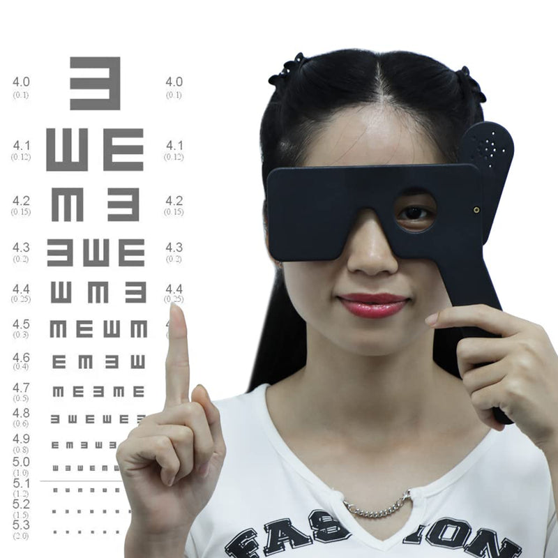 4 Pcs Ophthalmic Eye Occluder for Ophthalmologists Orthoptists Optometrists Eye Exam Tool (Black)