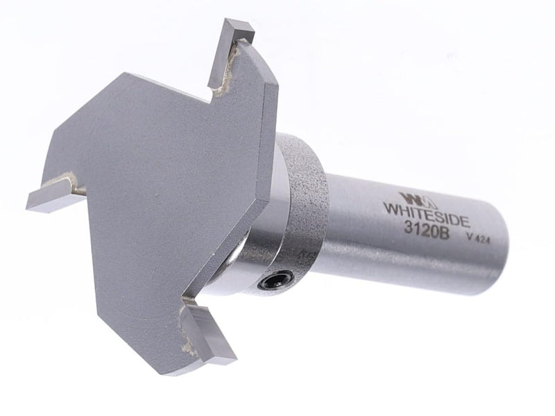 Whiteside 3120B Slot & Undercut Router Bit: 1-7/8 Inch Large Diameter, 5/32 Inch Length, 1/2 Inch Depth, 1/4 Inch Shank, 2-1/4 Inch Overall Length, B13 Bearing