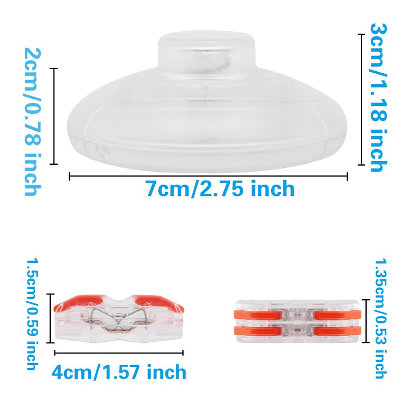 6ft Foot Switch Lamp Cord Replacement, Clear Floor Light Switches with Plug, Foot Tapper Pedal Lamp Wire Switch, AC 125V Step ON Off Push Button, Repair DIY Replace Footswitch Fixtures