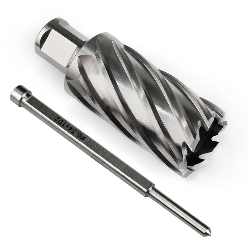 OSCARBIDE 1-1/4" x 2" HSS Annular Cutter 3/4" Weldon Shank Mag Drill Bit | 2 Flat | 1-1/4"Cutting Diameter | 2"Cutting Depth | Burr-Free Holes | Rapid Chip Removal | 10x Faster Than Twist Drills