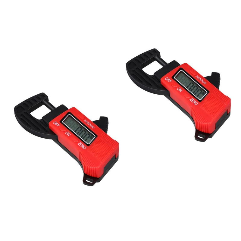 2pcs Thickness Gauge Caliper Micrometer Thickness Micrometer Measurement Tool for Thickness Digital Micrometer