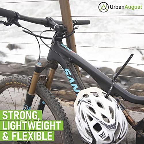 Urban August Multi-Purpose Keyed Adjustable Zip Tie Lock - 3 Pack Keyed Alike - Black Stainless Steel Refrigerator Cabinet Bike Stroller Helmet Lock Keyed Type Black - 3 Pack Keyed Alike