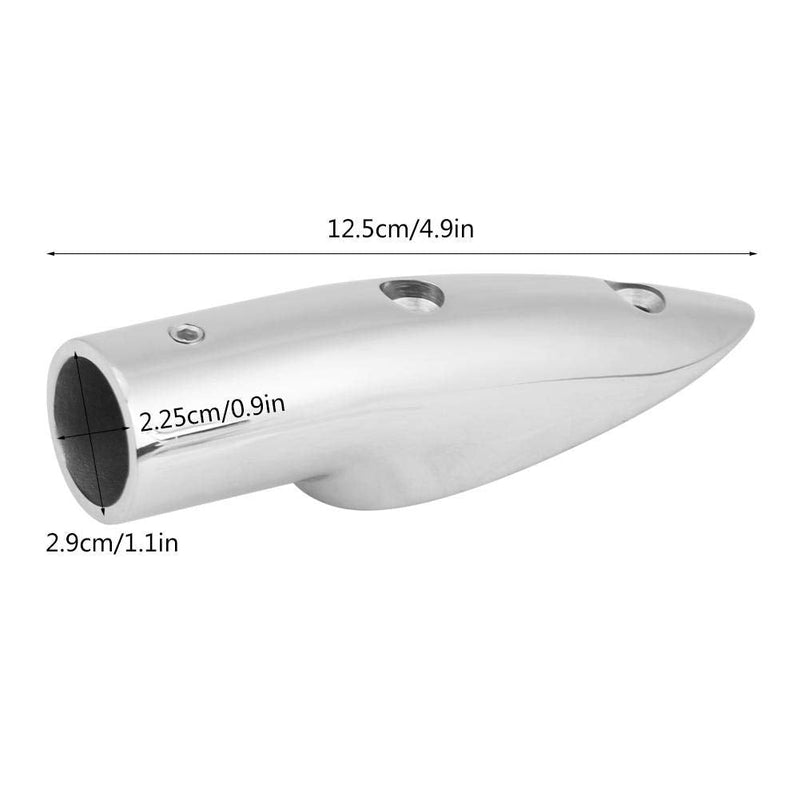 for bow hand railing for boats 7/8 Inch 5-1/2 Degree Boat Hand Rail End,316 Stainless Steel Boat Hand Rail Fitting Marine Boat Hand Rail End Top Mount Hardware Fitting