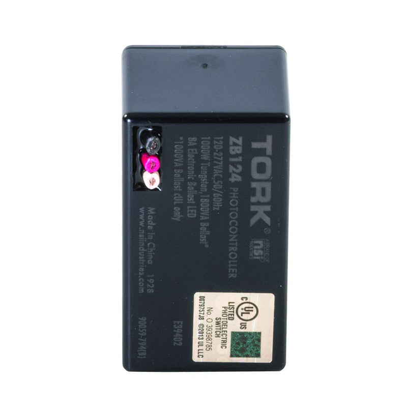 TORK ZB124 Electronic Photocontrol Button-Advanced LongLife ZeroCross-Instant Response-8A LED Rated-105-305V