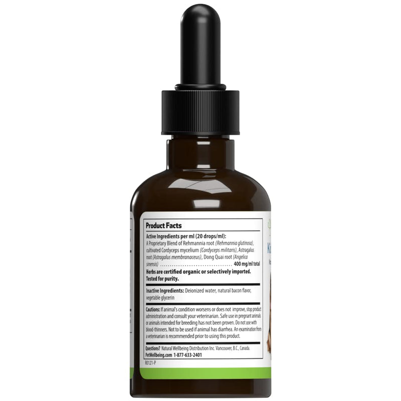 Pet Wellbeing Kidney Support Gold for Dogs - Natural Support for Kidney Problems with Canines - 2oz (59ml) - PawsPlanet Australia