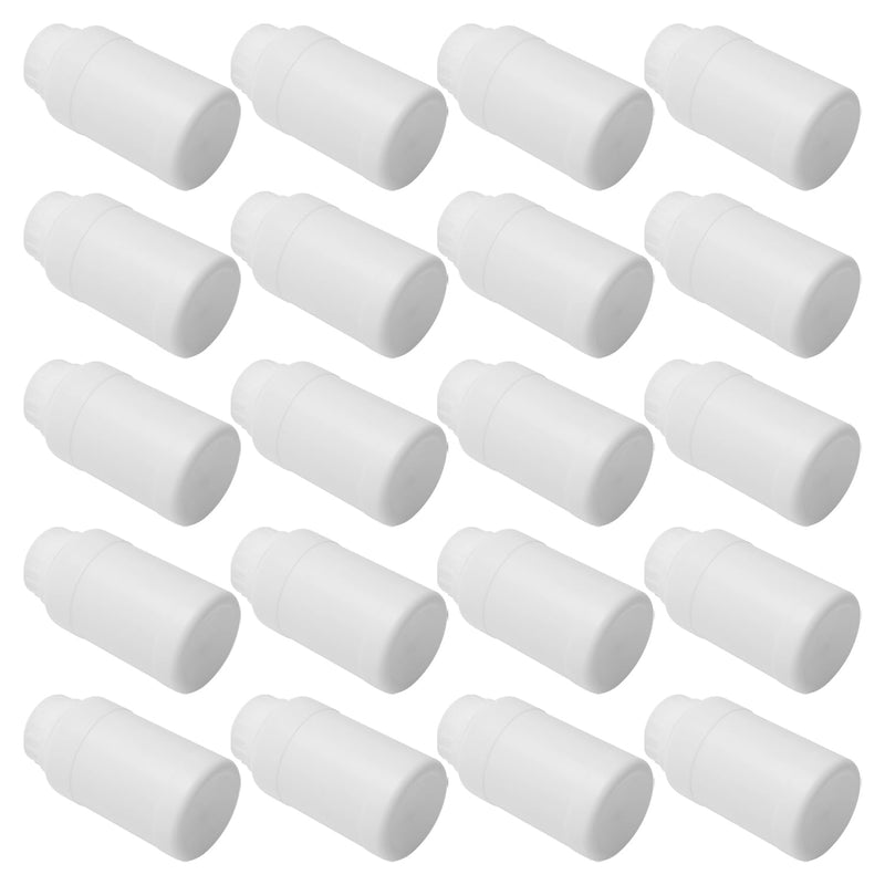 Othmro 20pcs 8.45oz/250ml Plastic Bottles, Lab Chemical Reagent Bottle, Length 119mm Wide Mouth Laboratory Reagent Bottle, Sample Sealing Liquid Storage Container for Food Stores White