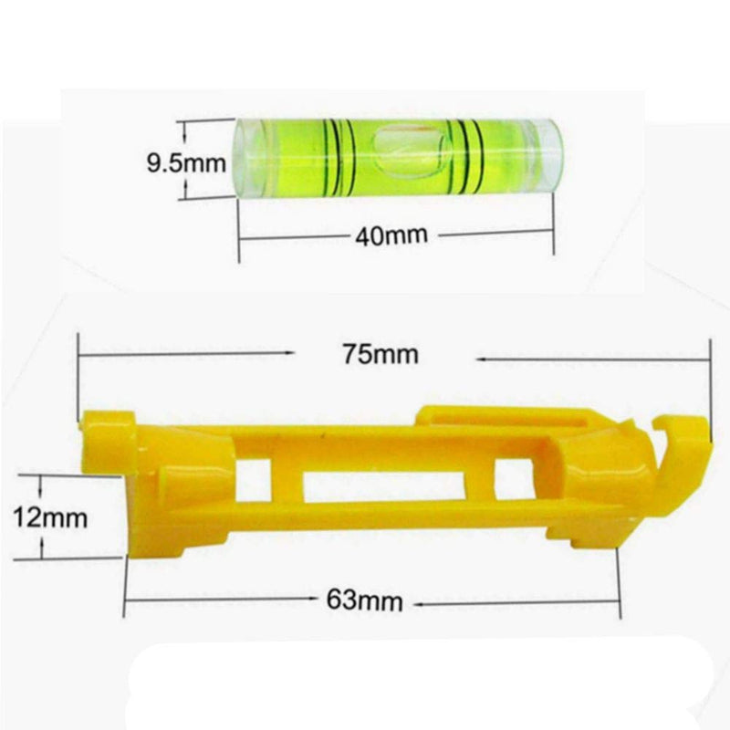 7 pcs Hanging Bubble Line Level for Building Trades, Engineering, Surveying, Metalworking and other Equipment Measure (Yellow - 7 Pack) Yellow - 7 Pack