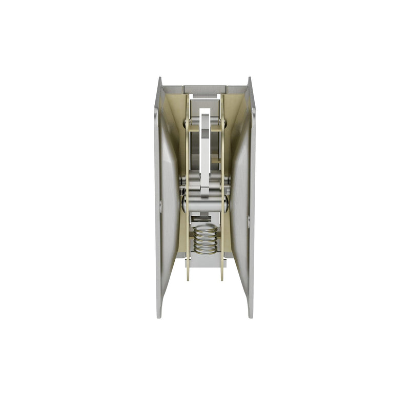 Richelieu Hardware 1701NBPSBC Onward Pocket Door Pull, Privacy Lock, 3 1/4 in (82 mm), Rectangular, Brushed Nickel