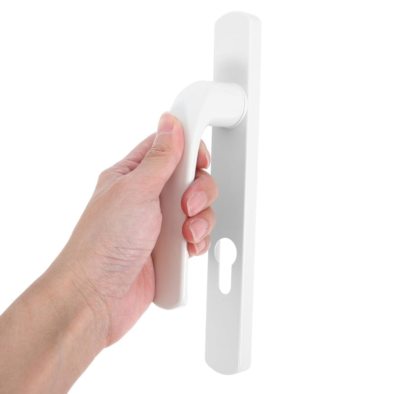 DOITOOL Lock Aluminum Alloy Replacement Handle with Lock for Security Easy to Install Sleek Design for Entry Patio Versatile Compatibility for Homes and Apartments White