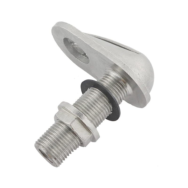 Stainless Steel 316 Marine Grade Boat Intake Strainer Threaded Thru-Hull Inlet Filter Scoop with Rubber Gaskets I.D. 1/2INCH/O.D.(4/5IN)