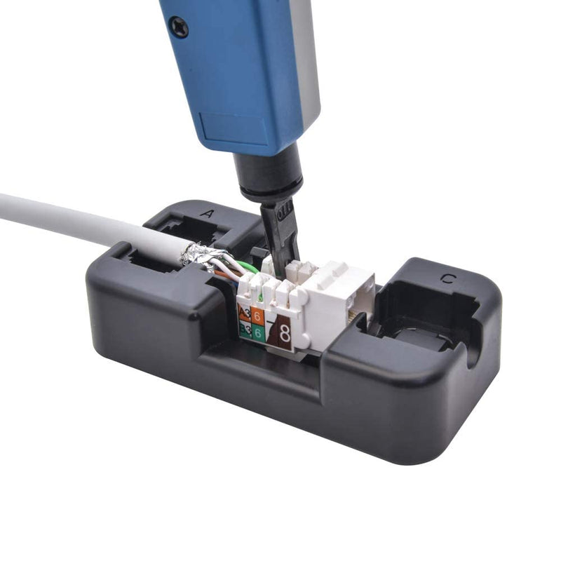 InstallerParts Keystone Jack Punch Down Stand Single Black