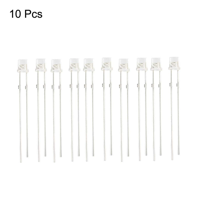 uxcell 10pcs Photosensitive Diode Photodiodes Light Sensitive Sensors,3mm Clear Flat Head Receiver Diode 1