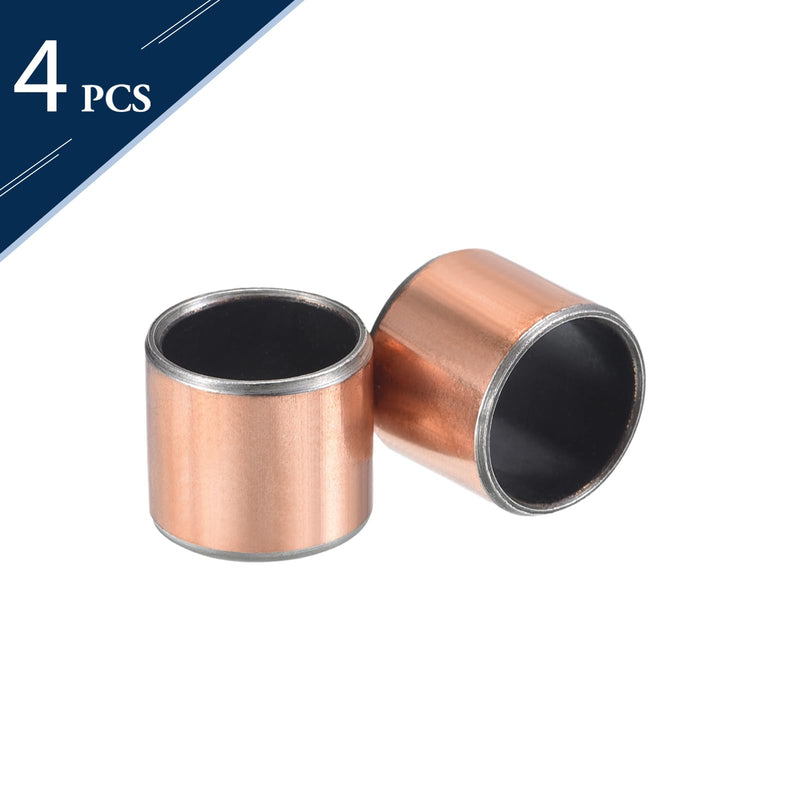 Sleeve Bearing, 5/8" Bore x 3/4" OD x 3/4" Length Self-Lubricating Plain Bearings Wrapped Oilless Bushings 4 Pack 5/8" x 3/4" x 3/4"
