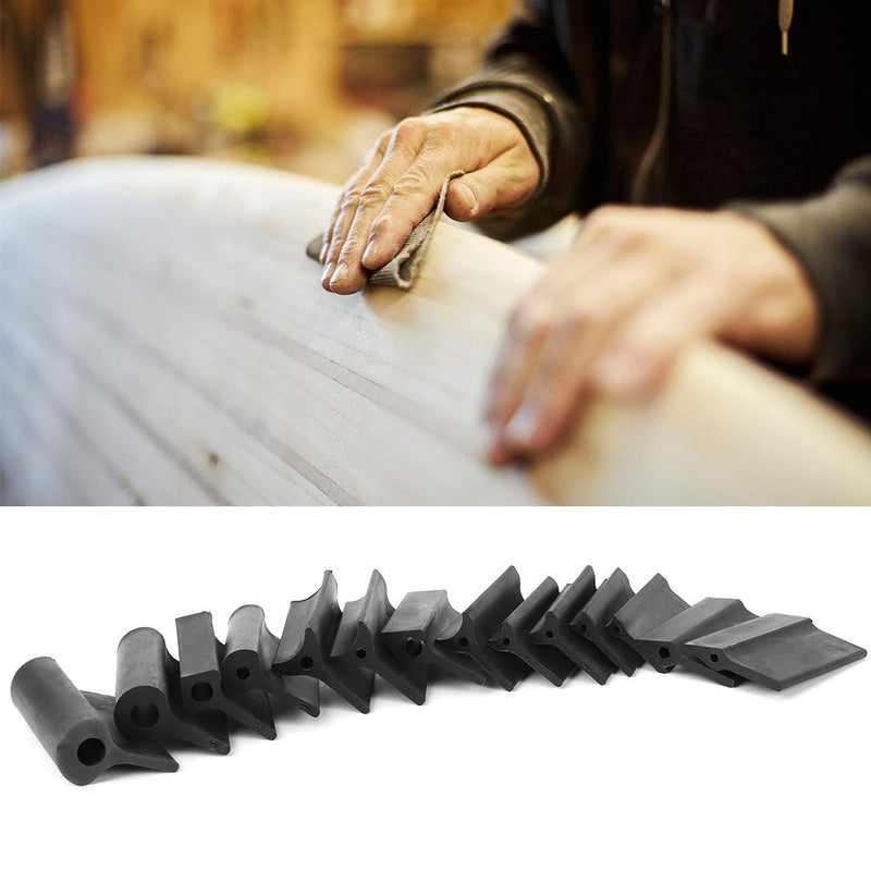 14-Piece Contour Angle Sanding Grip Set, Rubber Polishing Blocks Flexible Convex Concave for Automotive Wood