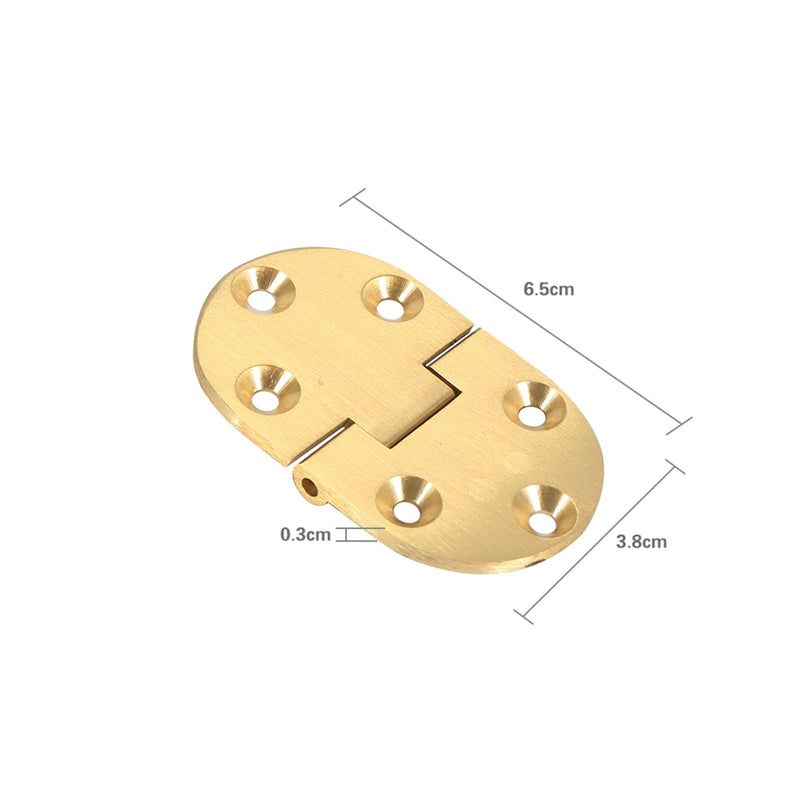 Solid Brass Butler Tray Hinge, 4 PCS Folding Table Hinge, Heavy Duty Drop Front Desk Hinges 90 Degree with Screws 2-1/2"X1-1/2 (4 PCS)