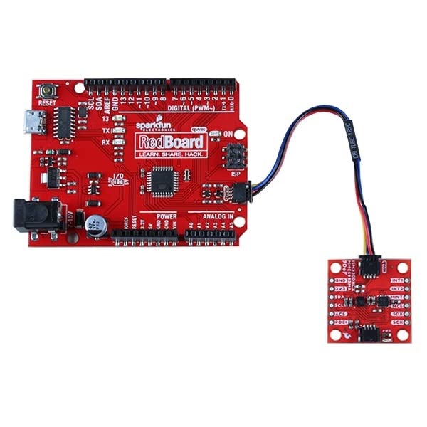 SparkFun 9DoF IMU Breakout - ISM330DHCX, MMC5983MA (Qwiic) 3D Digital Accelerometer and Gyroscope -Triple Axis Magnetometer -6DoF IMU Supply Voltage: 1.71V to 3.6V