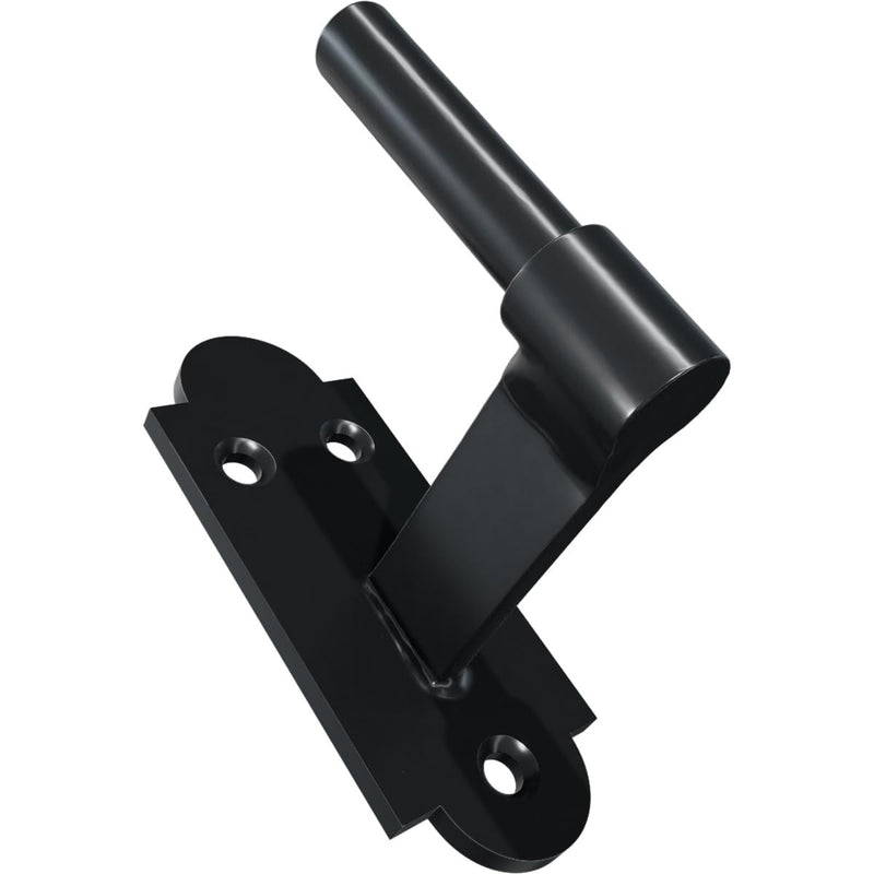 SteelTek Pintel on Plate with 2 1/4" Offset (Sold as Pair), 304 Stainless Steel, Powder Coated Black