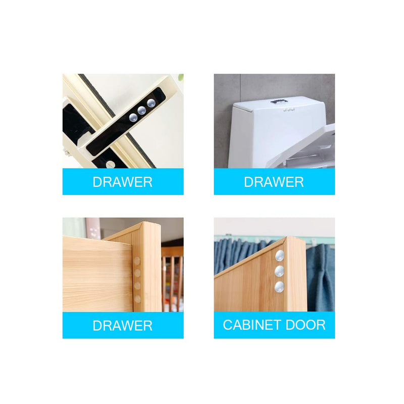 Clear Adhesive Bumper Pads- Sound Dampening Transparent Rubber Feet for Cabinet Doors, Drawers, Glass Tops, Picture Frames, Cutting Boards 100pcs (Hemispherical) Clear