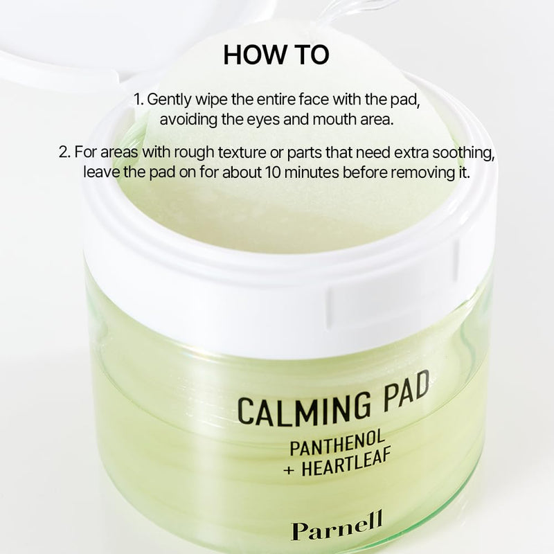 Parnell Panthenol Heartleaf Calming 60 Pads, Hydration Pads for face, Korea Skin Care, Korea Beauty - PawsPlanet Australia
