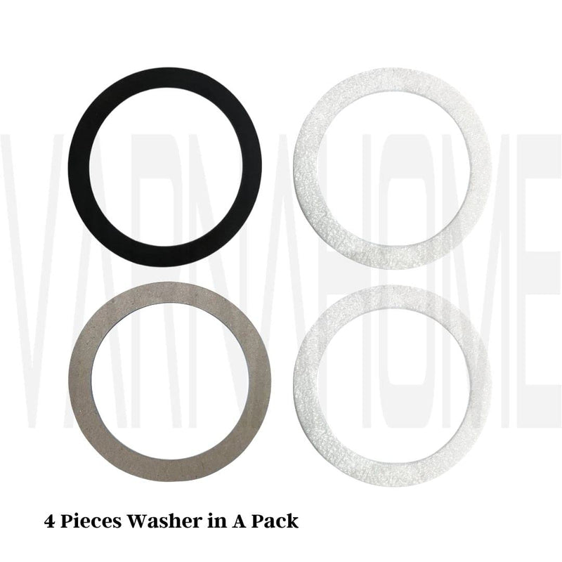 O-Ring Strainer Gasket Set, 2 EPE O-Ring Gasket, 1 Rubber Seal Ring and 1 Paper Washer Fits for 3-1/2 Inch VARNAHOME Kitchen Sink Drain