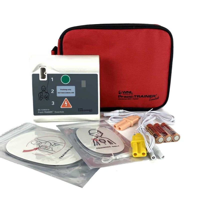 WNL Products AED Trainer Pads - 5 Pack Replacement Practi-Trainer Electrode Pads XFTAP Compatible with WL120ES10 and WL220ES0 Practi-Trainers (Adult Pads) Adult