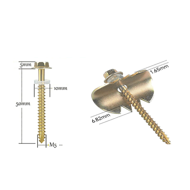 Garosa Fence Nails Wire Fixer Kit Robust Cat Claws Wire Fastening Staple Fasteners Woven Wire Fencing Staples Kit for Wire Mesh Woven Fencing