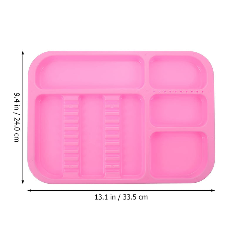 Tray Dentist Tray Tray Plastic Tray Divided Separate Tray Pink