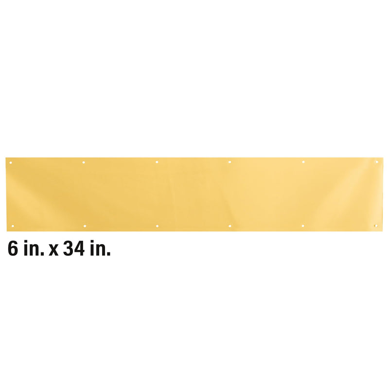 Prime-Line MP4704 Solid Brass Kick Plate, 6 x 34 in, Polished Brass 6 in. x 34 in. Polished Solid Brass