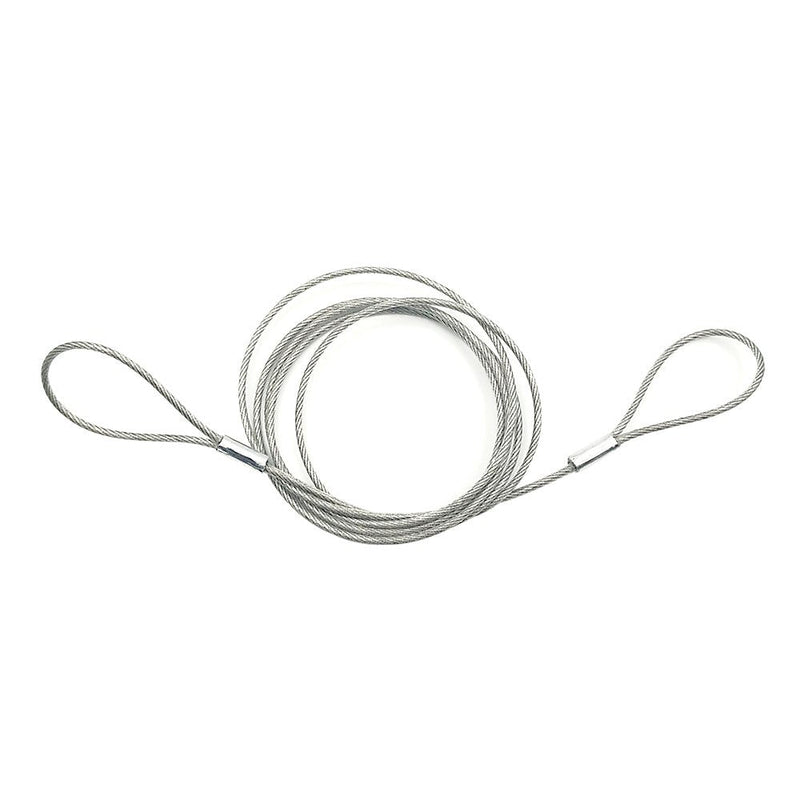 Safety Cable Lock 48’’ Long, Luggage Lock Safety Cable Lightweight Braided Stainless Steel by Ovener