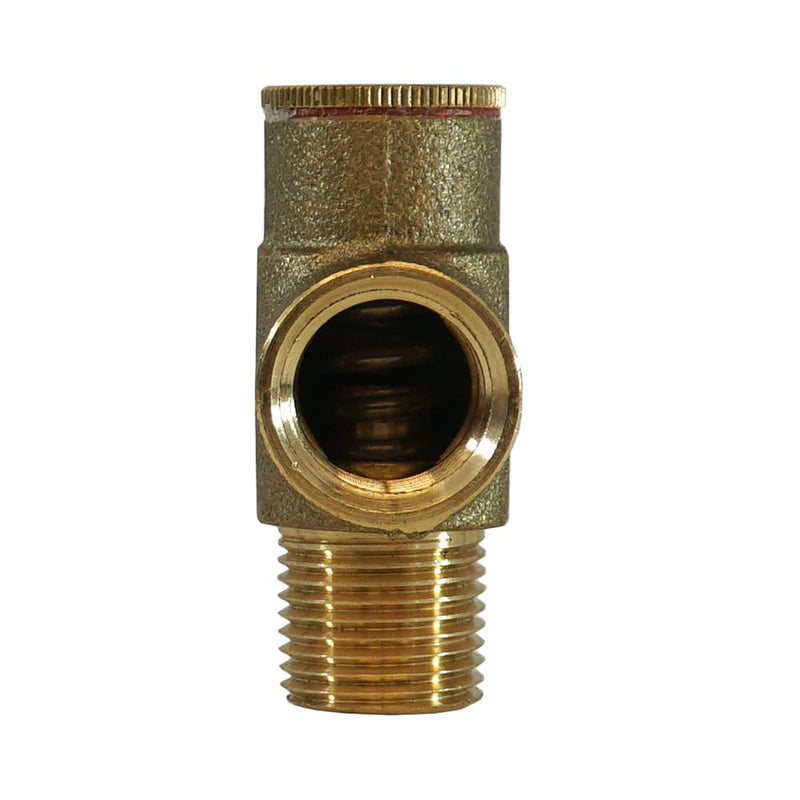 Merrill PRVNL50100 1/2" Lead-Free Brass Pressure Relief Valve, 100 PSI Adjustable Safety Valve for Cold Water Well, Pump & Plumbing Systems, 1/2" MNPT x 1/2" FNPT No-Lead Water System Protection Valve