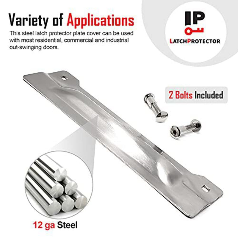(3" x 11") Latch Protector Full Cut Out Latch Guard zinc LP215