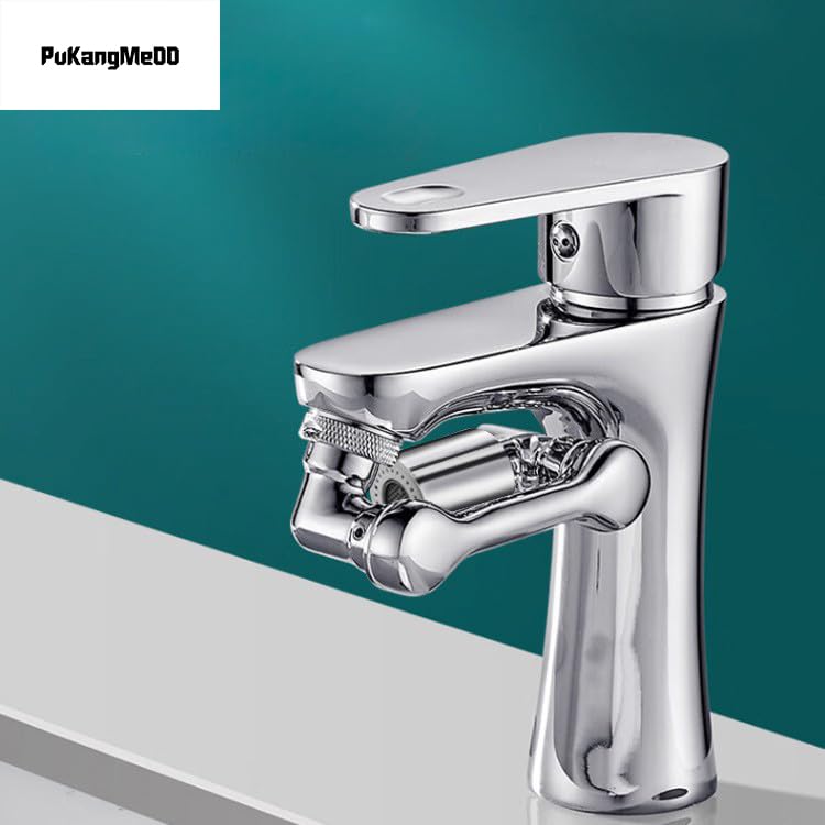 BSPIX 1080° Rotating Faucet Aerator Extender (Plastic) with Aerator Wrench - 22mm Inside Diameter Suitable for 20-24mm Faucets - Dual Models And Robotic Arm for Kitchen/Bathroom 1