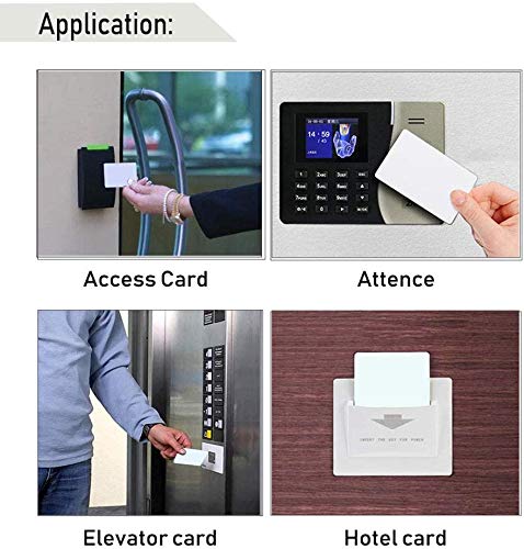 LEXI 20pcs Rewritable UID Smart Card, 13.56MHz Changeable RFID PVC Blank Card for 1K S50 MF1 Mi-fare Door Access Control, Block 0 Sector