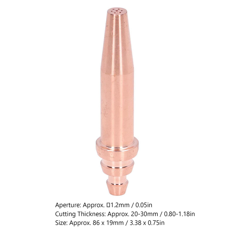 5PCS G02-1 Acetylene Cutting Torch Tips Equal Pressure Isobaric Cutting Tips Copper Cutting Nozzles Torch Consumables