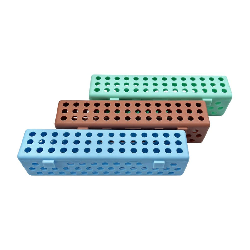 Dental Instrument Sterilizat Case, YOUYA DENTAL Plastic Autoclavale Cassette Case Medical Surgical Instrument Dental Forceps Spatulas Disinfection Container Tray Autoclavable Cassette Case -Green Green